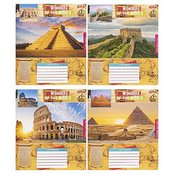 Зошит кольоровий 18 аркушів, клітка, 20 штук в упаковці, Color-It