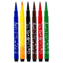 Фломастер-пензлик "Colors", 6 кольорів, Mic