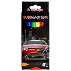 Фломастер "Картон", 6 цветов, ВИД 2, Mic