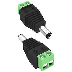 Перехідник із клем на 2,1x5,5mm male, DC2.1-T1