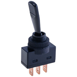 Тумблер черный ON-ON, 3 контакта, 12V/20A, ASW-13-102 black