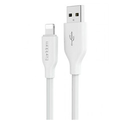 USB кабель Earldom EC-175i Apple iPhone SE 2022 / iPhone 14 Pro Max / iPhone 14 Plus / iPhone 14 Pro / iPhone 14 / iPhone 13 Pro / iPhone 13 Mini / iPhone 13 / iPhone 13 Pro Max / iPhone 12 Mini / iPhone 12 Pro Max, Lightning, 1.0 м., Білий