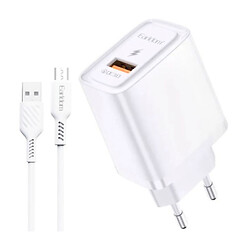 СЗУ Earldom ES-EU35M, С кабелем, MicroUSB, Белый