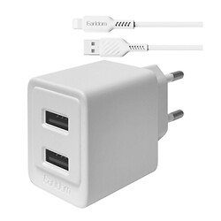 СЗУ Earldom ES-EU44L Apple iPhone SE 2022 / iPhone 14 Pro Max / iPhone 14 Plus / iPhone 14 Pro / iPhone 14 / iPhone 13 Pro / iPhone 13 Mini / iPhone 13 / iPhone 13 Pro Max / iPhone 12 Mini / iPhone 12 Pro Max / iPhone 12 Pro, С кабелем, Lightning, Белый