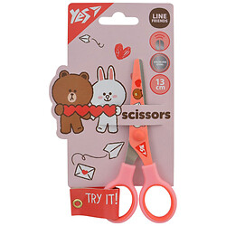 Ножиці канцелярські дитячі YES Line Friends з принтом 13 см