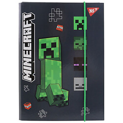 Папка В5 для зошитів на гумці картонна YES Minecraft