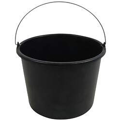 Ведро хозяйственное без крышки пластиковое OSTERO tools, черное, 12 л