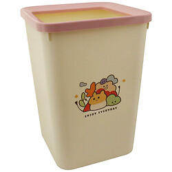 Мусорное ведро пластиковое квадратное без крышки