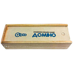 Игра настольная "Домино", в деревянной коробке, GipGo