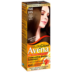 Крем-фарба для волосся стійка Avena Shine Color, Темно-русявий 015