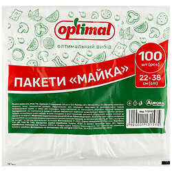 Пакети майка поліетиленові Optimal №38, 100 шт/уп