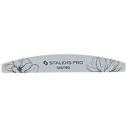 Пилочка для нігтів півмісяць мінеральна STALEKS PRO EXPERT 40, 100/180
