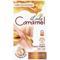 Полоски восковые для эпиляции тела Lady Caramel "Аргана", 16 шт/уп