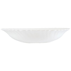Тарелка суповая стеклянная Vittora Blanco Wave, d=215 мм