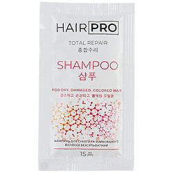 Шампунь для сухого фарбованого волосся безсульфатний Hair Pro саше, 15 мл
