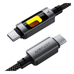 USB кабель AceFast C21-03, Type-C, 1.2 м., Черный