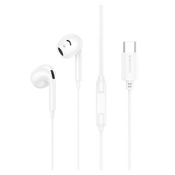 Наушники Borofone BM96 Brilliant, С микрофоном, Белый