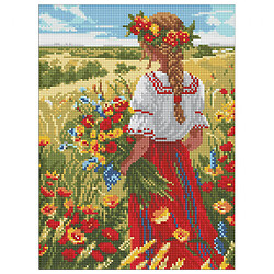 Набор с алмазной мозаикой "В родных полях", 30x40см, Mic