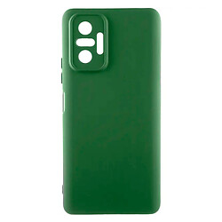 Чехол (накладка) Xiaomi Redmi Note 10 Pro / Redmi Note 10 Pro Max, GETMAN Liquid Silk, Dark Green, Зеленый