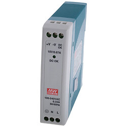 Блок питания на Din-рейку Mean Well MDR-10-15