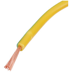 Провод многожильный 0.75mm2 (19AWG, 7xD0.37mm), Желто-зеленый