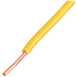 Провод одножильный 0.5mm2 (20AWG, 1xD0.8mm), Желтый