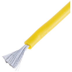 Силіконовий провід 15AWG (1.5mm2-300/0.08TS), Жовтий