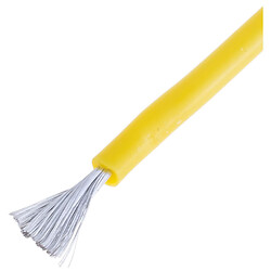 Силіконовий провід 17AWG (1.05mm2-210/0.08TS), Жовтий