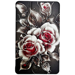 Чехол (книжка) Samsung X115 Galaxy Tab A9, BeCover Smart Case, Black Rose, Рисунок