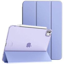 Чехол (книжка) Apple iPad Pro 11 2024, BeCover Tri Fold Hard, Фиолетовый