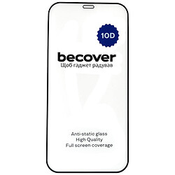 Защитное стекло Apple iPhone 16 Pro Max, BeCover, 10D, Черный