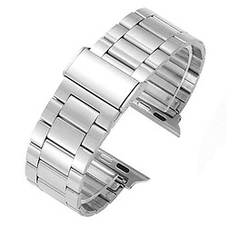 Ремешок Apple Watch 38 / Watch 40, Metal Watch Design 5, Серебряный