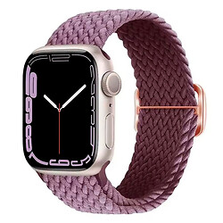 Ремінець Apple Watch 38 / Watch 40, Braided Solo Loop Clasp, Plum, Бордовий