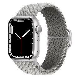 Ремінець Apple Watch 38 / Watch 40, Braided Solo Loop Clasp, Light Grey, Сірий