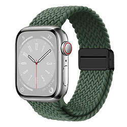 Ремінець Apple Watch 42 / Watch 44, Braided Solo Loop Magnetic Buckle, Оливковий