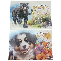Альбом для рисования, 100г, на скобе, 202х292 мм, 30 листов. МИКС ВИДОВ, Art Studio Of Happiness