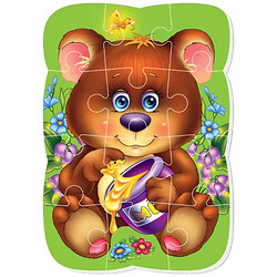 Игра развивающая A5 магнитные пазлы "Медвежонок", Vladi Toys