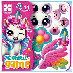 Гра розвиваюча магнітна "Емоції Єдиноріжки", укр, Vladi Toys