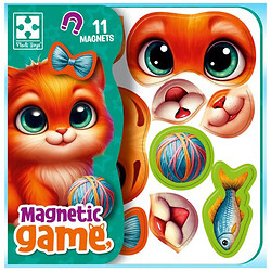 Игра развивающая магнитная "Эмоции Котята", укр, Vladi Toys