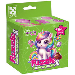 Игра развивающая пазлы с сюрпризом "Единорожка 2", укр, Vladi Toys