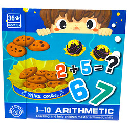 Магнитная игра "Арифметика", цифры, математические знаки, в пленке, Mic