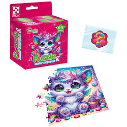 Пазлы с сюрпризом "Цветной котенок", укр, Vladi Toys