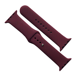 Ремешок Apple Watch 38 / Watch 40, Silicone WatchBand, Plum, Бордовый