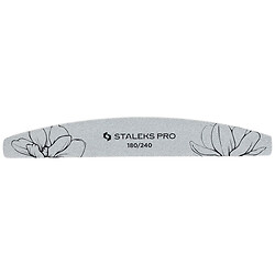 Пилочка для нігтів півмісяць мінеральна STALEKS PRO EXPERT 40, 180/240