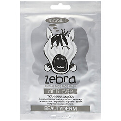 Маска для лица тканевая антивозрастная BEAUTYDERM Zebra 25 мл, Beautyderm