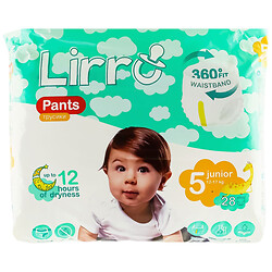 Підгузки-трусики дитячі Lirro 5" 12-17 кг, Lirro