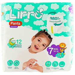 Подгузники-трусики детские Lirro 7" 18+кг, Lirro
