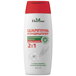 Шампунь-кондиціонер для фарбованого волосся 2в1 EkoLine 250 мл, EkoLine