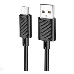 USB кабель Hoco X88, MicroUSB, 2.0 м., Черный