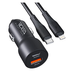 АЗУ Ridea RCC-47115 QPow Pro Apple iPhone SE 2022 / iPhone 14 Pro Max / iPhone 14 Plus / iPhone 14 Pro / iPhone 14 / iPhone 13 Pro / iPhone 13 Mini / iPhone 13 / iPhone 13 Pro Max / iPhone 12 Mini / iPhone 12 Pro Max, З кабелем, Lightning, Чорний